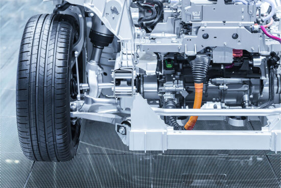Chassis Of The Electric Car 550×367
