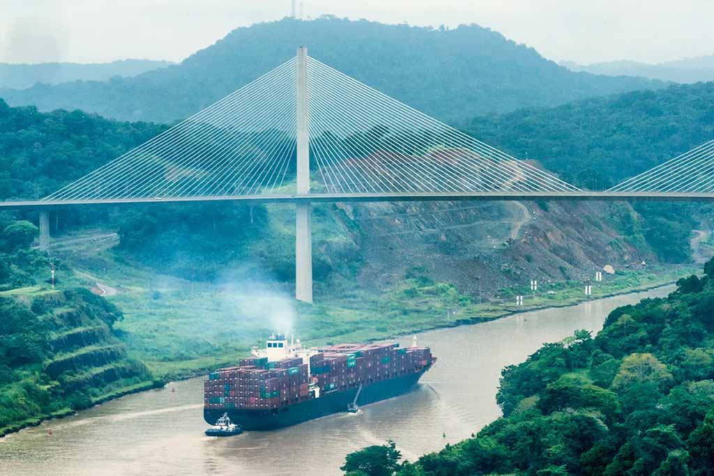 Cargo Ship In Transit