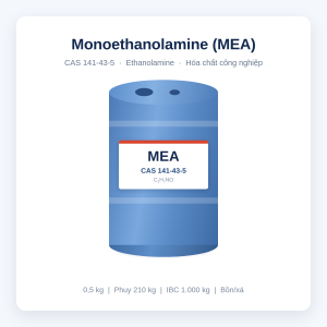 Monoethanolamine MEA CAS 141-43-5 phuy 210 kg - hóa chất công nghiệp BASF